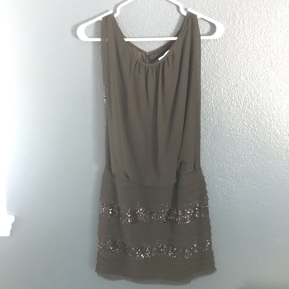 Aidan Mattox black sequined dress